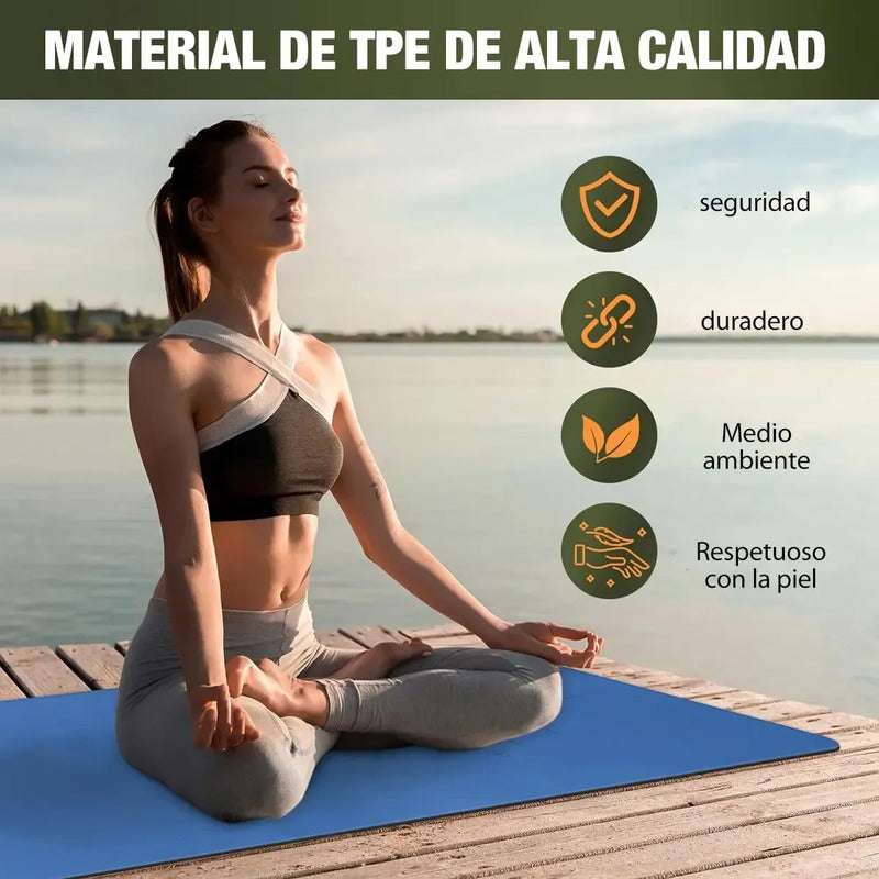 Mat De Yoga Figoimport De Goma Eva Antideslizante Y Plegable Variado