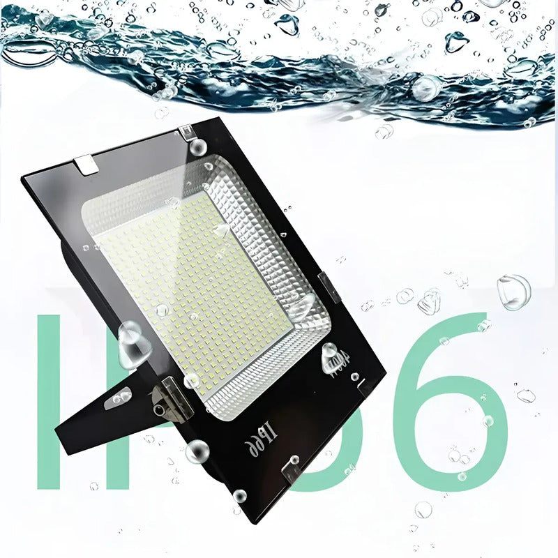 Foco Reflector Proyector Led 400 Watts Resistente Al Agua Negro