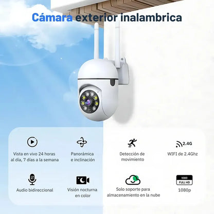 Pack X4 Cámaras De Seguridad Wi-fi Full Hd Ptz Con Visión Nocturna Y Audio Bidireccional Blanco