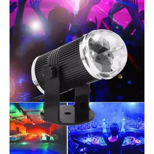 Mini Bola Disco LED RGB Giratoria Decorativa Multicolor Fiestas FIGGOS