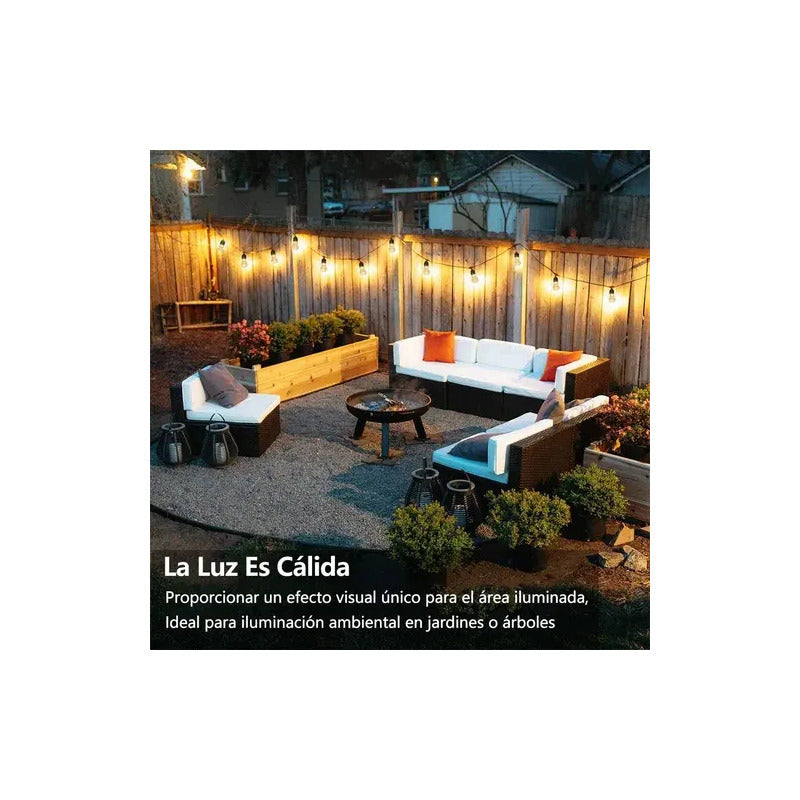 * 10 M Guirnalda  Ampolla Plástica Lluvia Fiesta Bar Terraza Calidas
