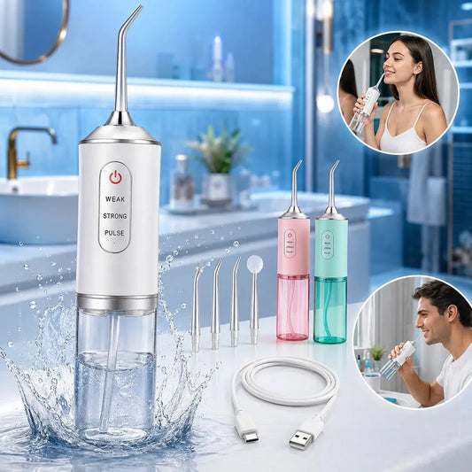 Irrigador Dental Portatil Limpiador Bucal Recargable Usb Fig Variado
