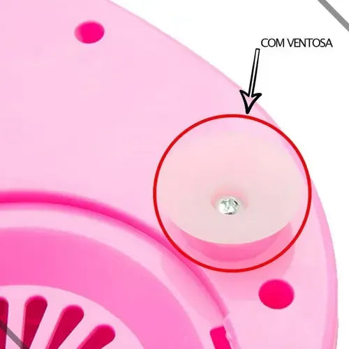 Máquina De Algodón De Azúcar Angelreally Mini Rosa 500w Bowl 30cm