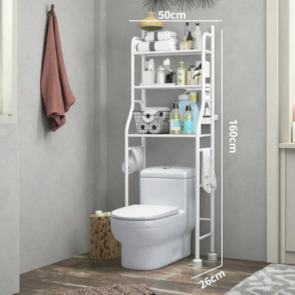 Organizador De Baño Tiene 3 Pisos P/ Ahorrar Espacio Premium Blanco