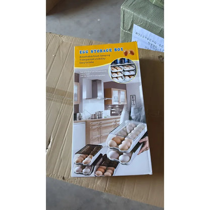 Pack X2 Bandeja Organizadora Porta Huevos Apilable Blanco