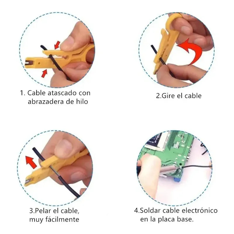 Kit Cautín Soldador Profesional Para Electrónica 60w