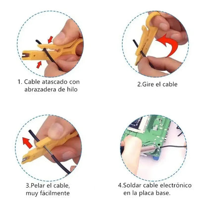 Kit Cautín Soldador Profesional Para Electrónica 60w