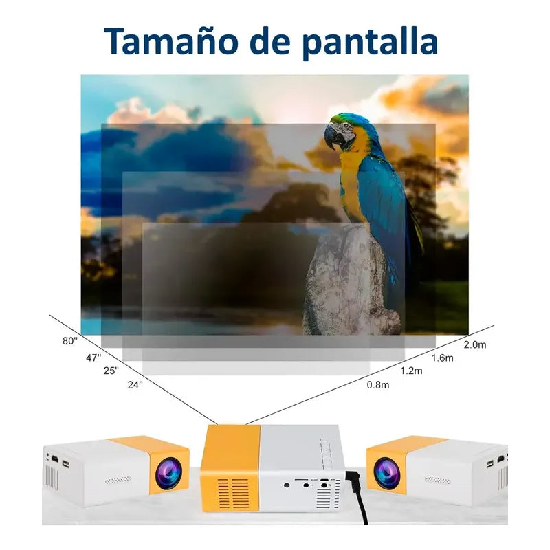 Proyector Mini Betensh Yg300 300lm Blanco+amarillo - 221052
