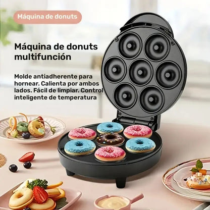 Máquina De Mini Donas Donuts Antiadherente Negro