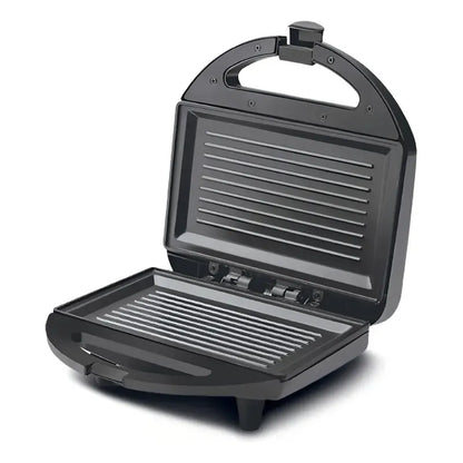 Sandwichera Electrica Grill 2 En 1 Tostadora De Pan 1200w Negro