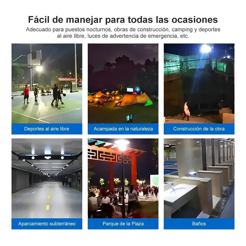 Foco Reflector Proyector Electrico Led 400w Impermeable 6500k Luz Fria Blanca Carcasa Negra Alta Potencia Ideal