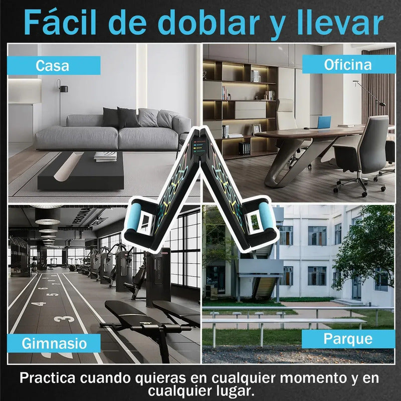 Barra Multifuncional Para Flexiones Y Dominadas Calistenia Negro