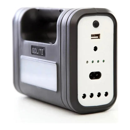 Kit Solar De Camping Luz Emergencia Usb 3ampolletas Blanco Frío