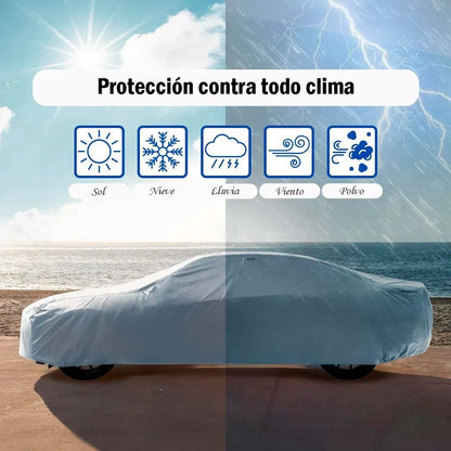 Carpa Funda Cubre Auto Premium Impermeable Gris L