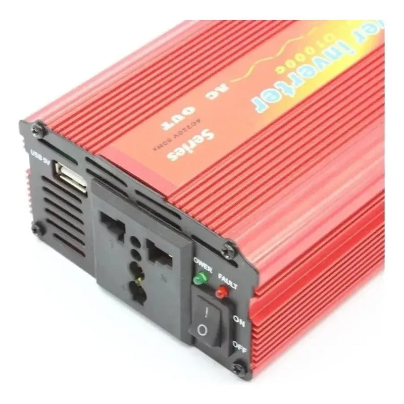 Inversor Voltaje 1000w De 12 Volts A 220volt + Entrada Usb
