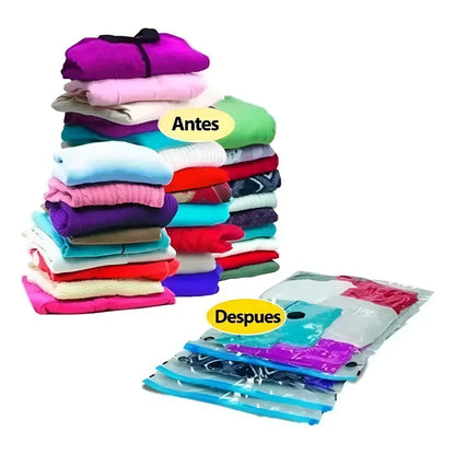 Bolsas Al Vacio Comprimir Ropa Ahorra Espacio 70x100 Pack 12