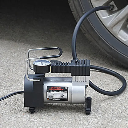 Compresor de Aire Portátil 12V 150 PSI Inflador Neumáticos Auto Moto Plateado FIGGOS