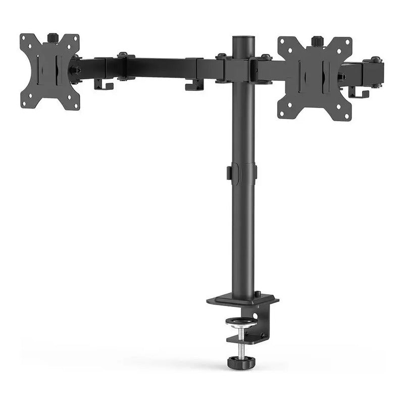 Soporte Mesa Brazo Articulado Para 2 Monitores Negro Negro
