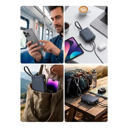 Powerbank Vidvie 20000mah 45w Carga Rapida Carga Inteligente Negro