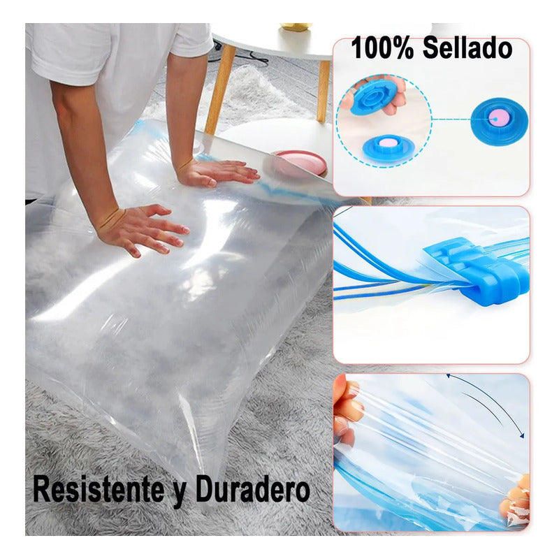 Bolsas Al Vacio Comprimir Ropa Pack 12 Unidades 60 X 80
