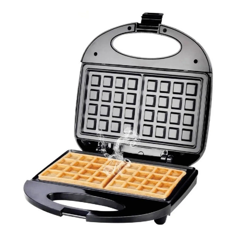 Maquina De Hacer Waffles Wafflera Haeger Hg-242 / Angelstock Color Negro