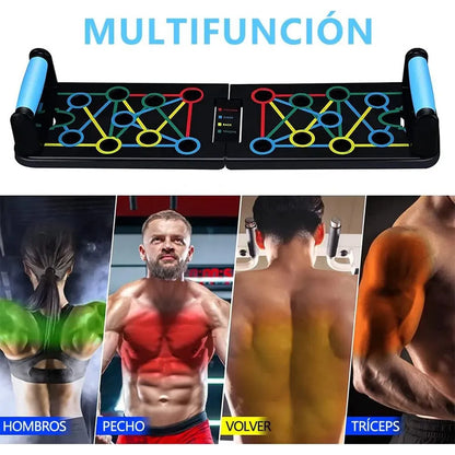 Barra Multifuncional Para Flexiones Y Dominadas Calistenia Negro