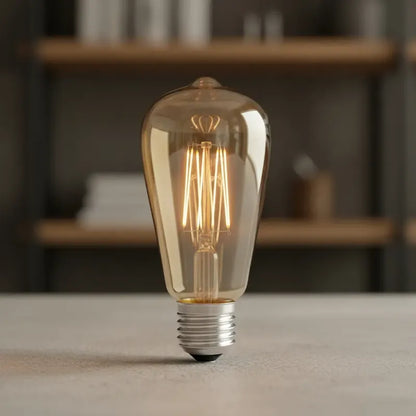 Ampolleta Vintage Led E27 4w Luz Cálida Retro Amarillo