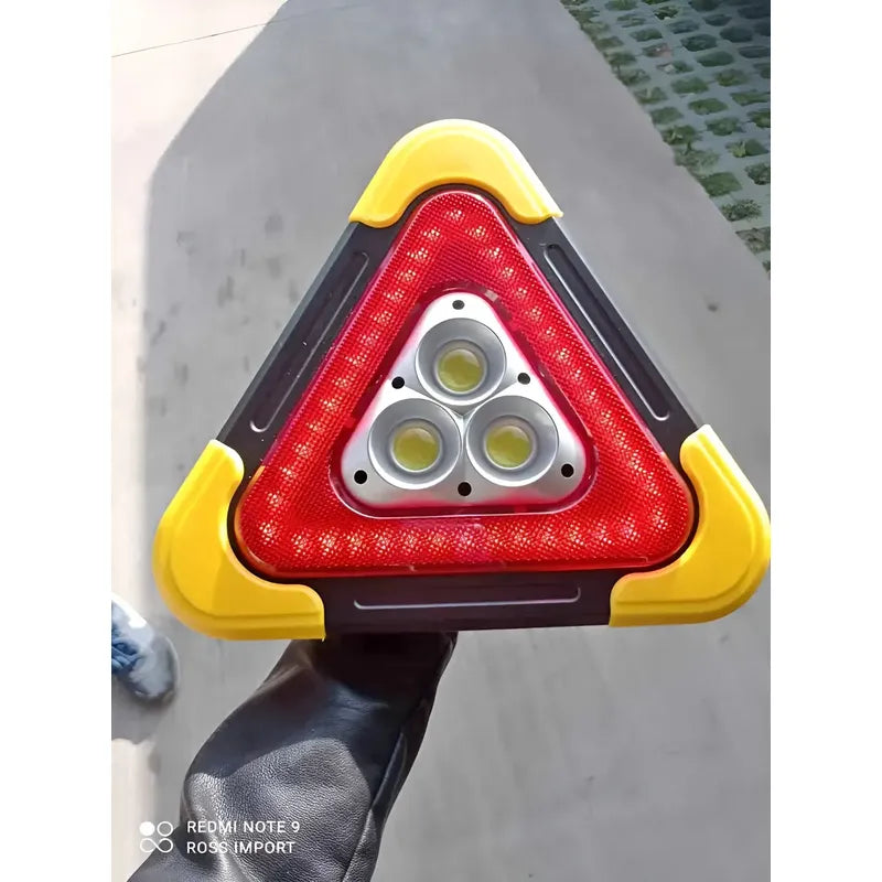 Triangulo De Emergencia Led Recargable Portatil Solar