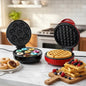 Máquina De Mini Donas Y Mini Waflera Figoimport, Eléctrica, Para 7 Postres, Antiadherente Negro