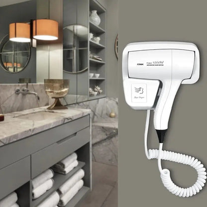 Secador De Pelo 1300w Con Soporte Y Puerto Usb Cargador Blanco