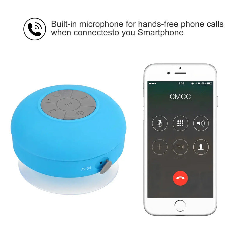 Parlante Tdy A Prueba De Agua Azul Bluetooth Inalámbrico Portátil 3w