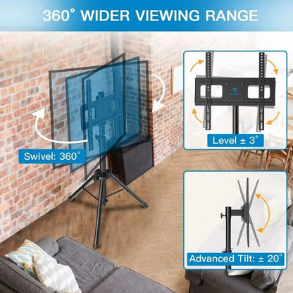 Soporte Pedestal Tv Telescópico 360 ° 32  A 55  Negro