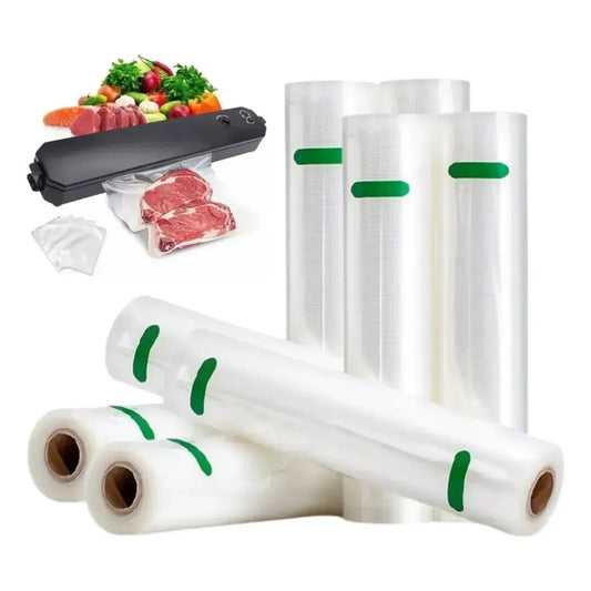 Rollo Sellado Vacío Bolsa Sellar Al Vacio Color Transparente De 28 Cm X 10 Metros Gac-100982 Medclean Solutions Blanco