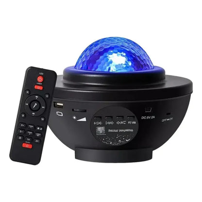 Proyector Galaxia Estrellas Universo Con Bluetooth Color De La Estructura Negro