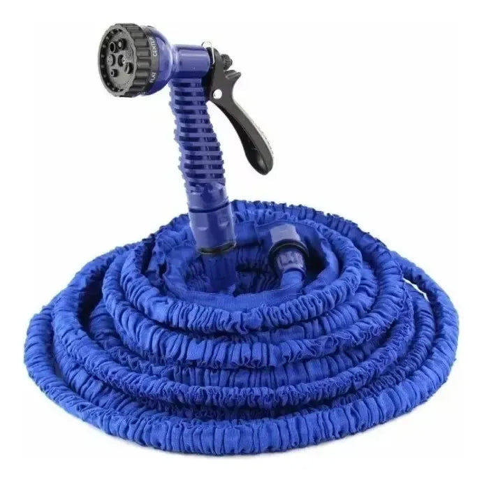 Manguera Retractil Expandible Jardin Piton Riego 15mt Azul