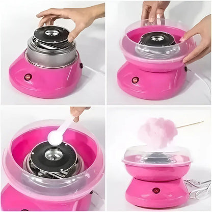 Máquina Algodón De Azúcar Eléctrico Caramelo 500w Color Rosa
