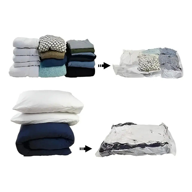 Bolsas Al Vacio Comprimir Ropa 68 X 98 Cm Pack 12