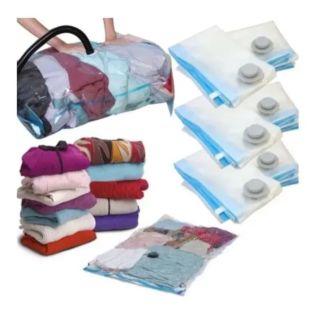 Pack 12 Bolsas Mediana Al Vacio Comprimir Ahorra Espacio