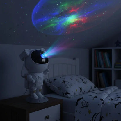 Lámpara Astronauta Proyector Láser Led Star Night Light Negro