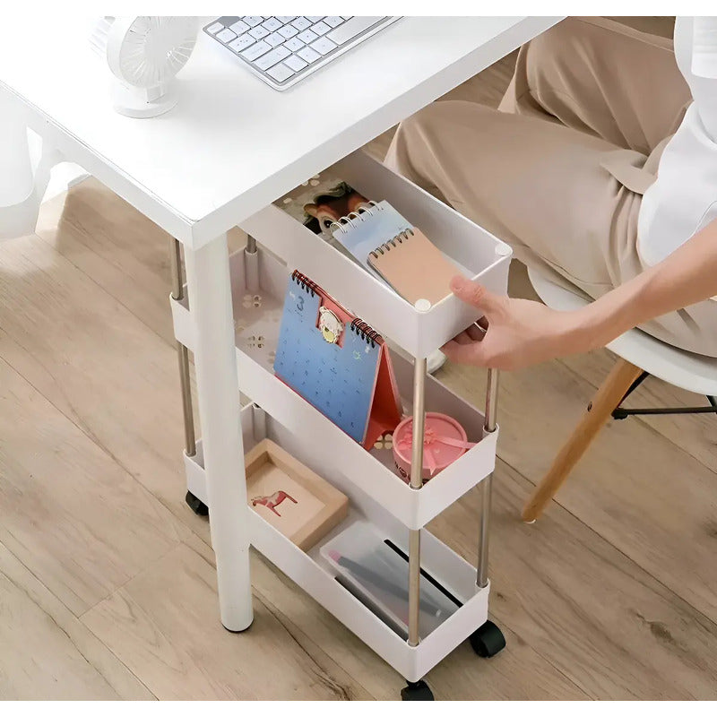 Organizador Baño Carro Cocina Organizador Cocina 4 Niveles Blanco
