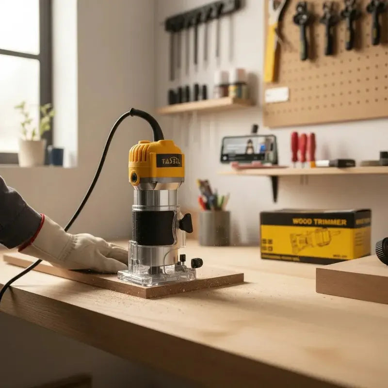 Fresadora Router Tupi Para Madera De 500w Con Velocidad Variable Y Extractor De Polvo