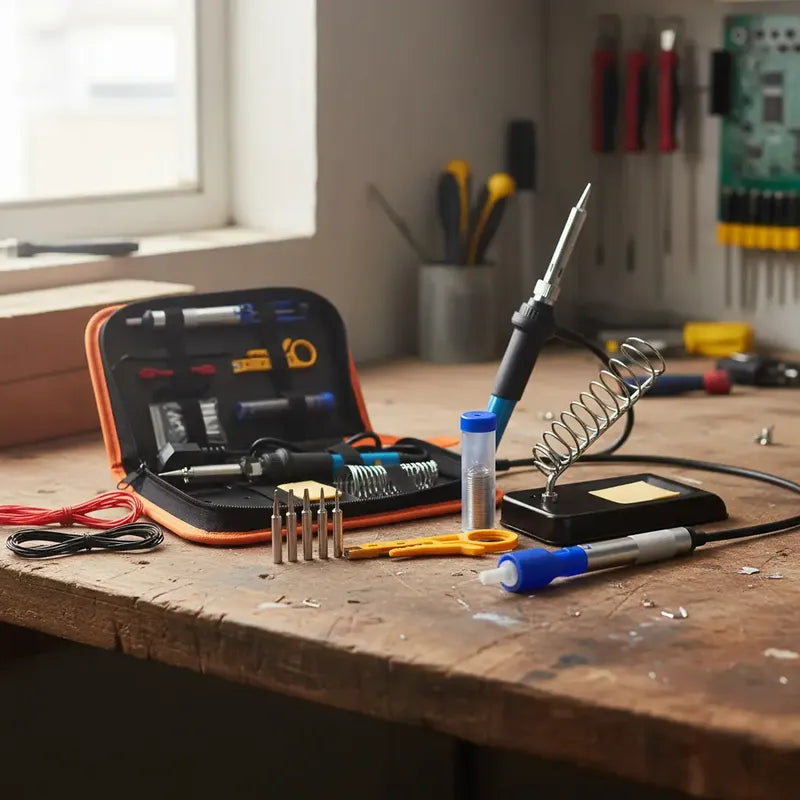 Kit Cautín Soldador Profesional Para Electrónica 60w