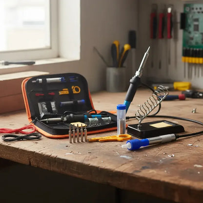 Kit Cautín Soldador Profesional Para Electrónica 60w