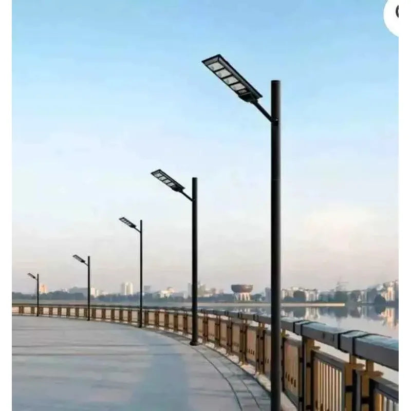 Soporte 50cm Para Focos Led Solares Exteriores Resistente Blanco Blanco Frío