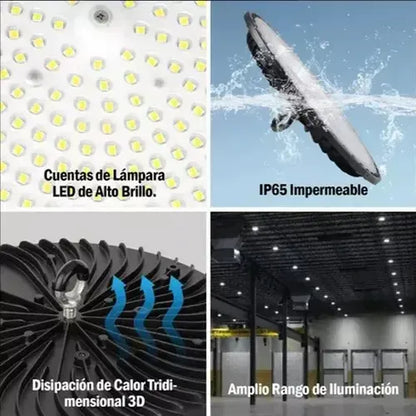 Lámpara Led Ufo 100w Industrial Figoimport Modelo Figo47647