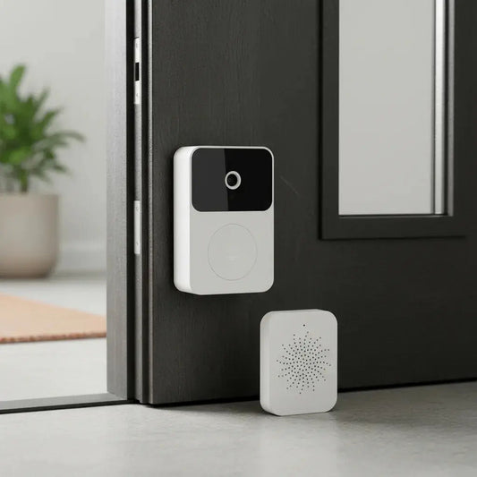 Figoimport Timbre Camara Wifi Seguridad Video Portero Inalámbrico Smart Herramientas Y Mejoras Del Hogar Figo Store Blanco