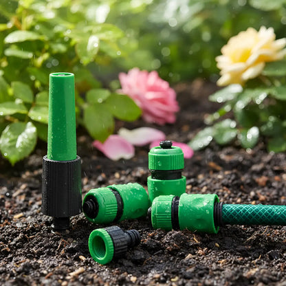Kit Set Juego Conector  Manguera De Jardín 4 Piezas