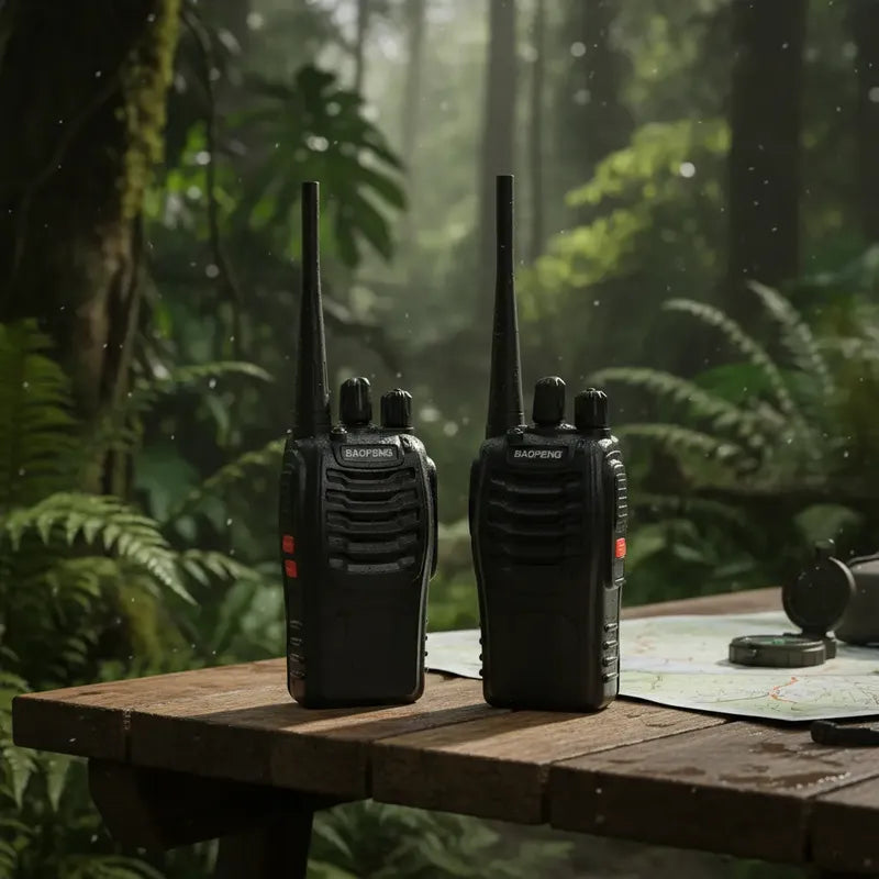 Walkie Talkie Baofeng 888-s Kit 2 Radios 16 Canales Negro