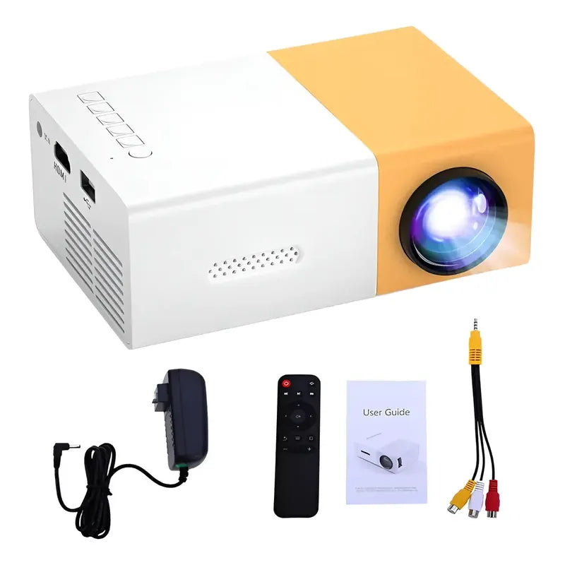Mini Proyector Portátil Con Control Remoto Hd Negro