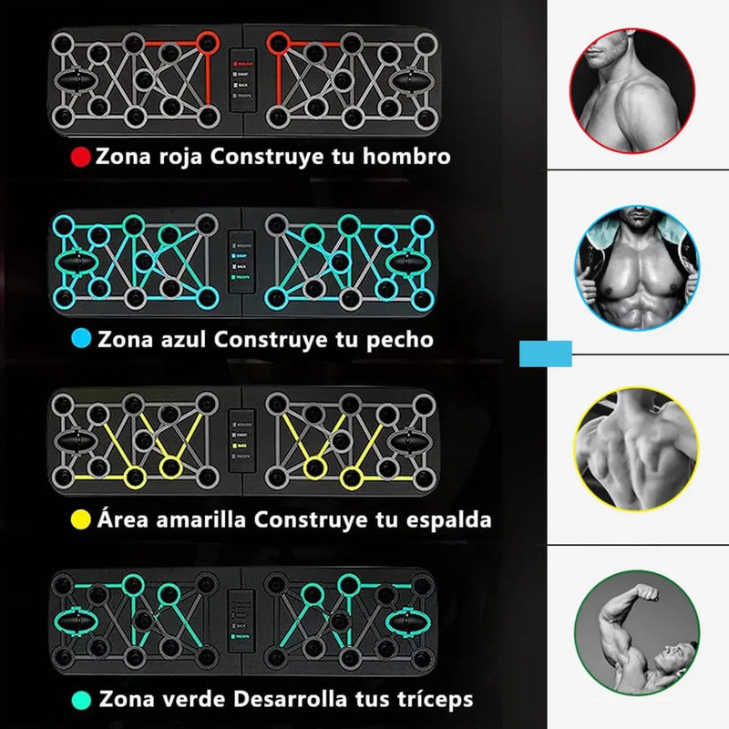 Barra Multifuncional Para Flexiones Y Dominadas Calistenia Negro